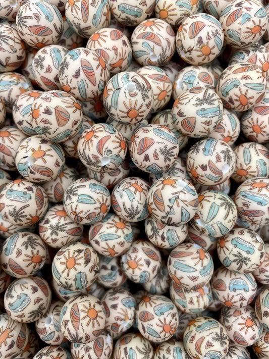 CTS Creation: Fun in the Sun 15mm Printed Bead