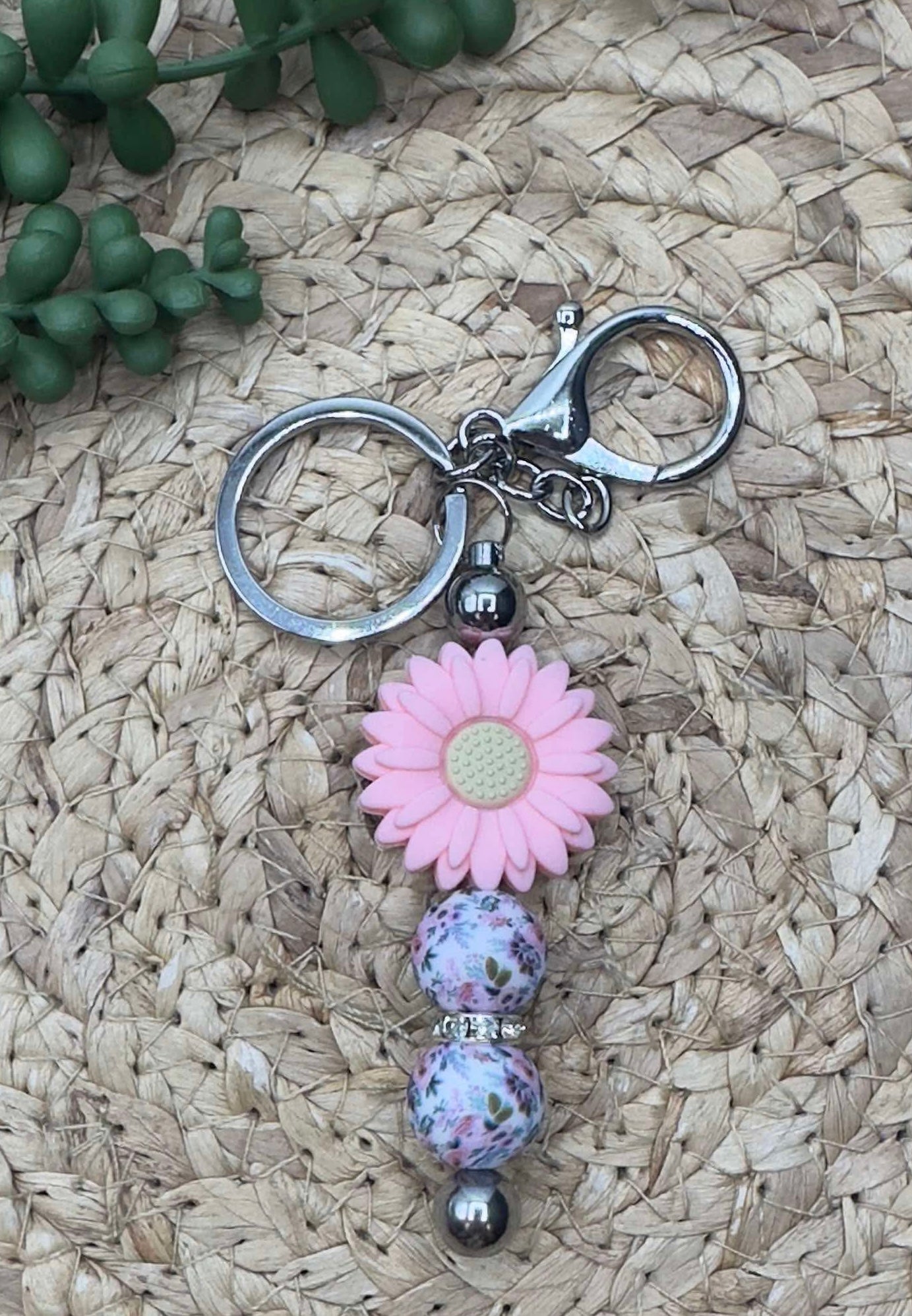Pink Flower Keychain Kit