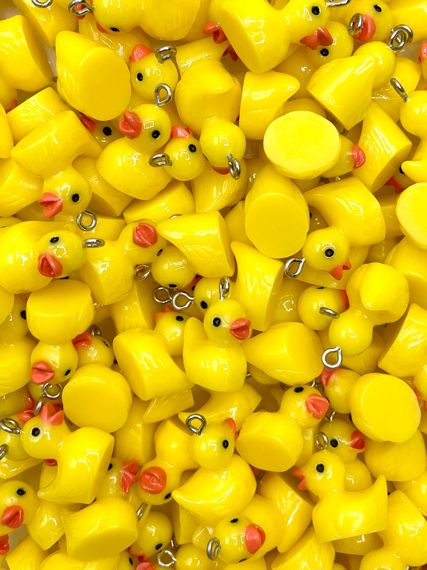 Charmes de stylo en résine de canard en caoutchouc