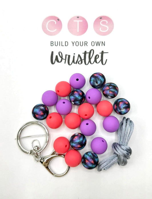 Strut like a Peacock Floral Wristlet Kit