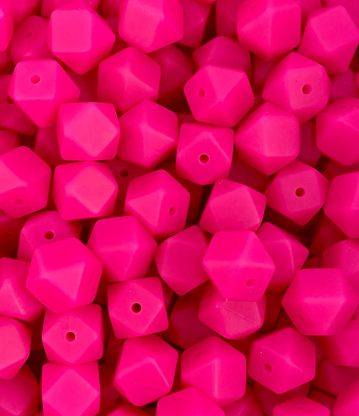 Fuchsia 14mm Hexagon