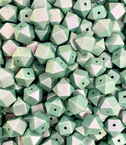 *Discontinued* Feldspar Opal 14mm Hexagon
