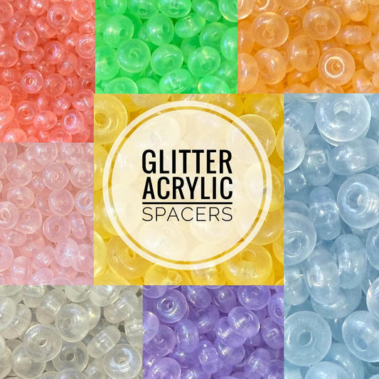 Glitter Acrylic Spacers