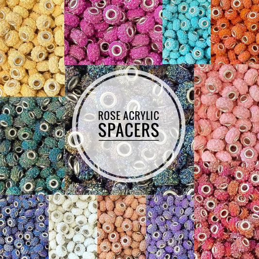 Rose Acrylic Spacers