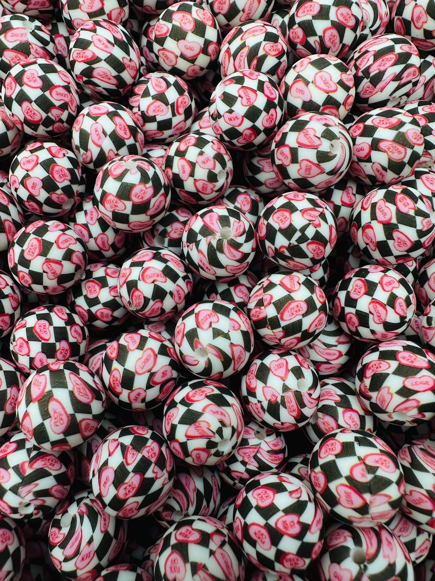 CTS Creation: Naughty Talking Hearts 15mm Bead
