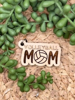 Wooden Sport MOM Key Tag