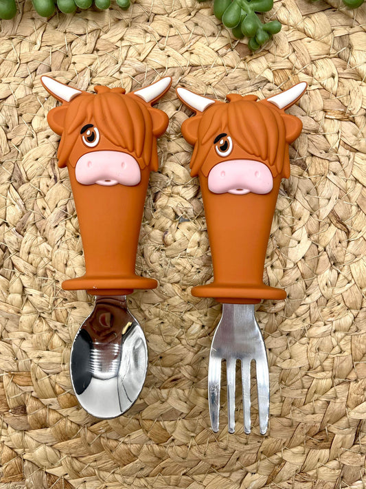 *Utensil Set* Hamish the Highland Cow