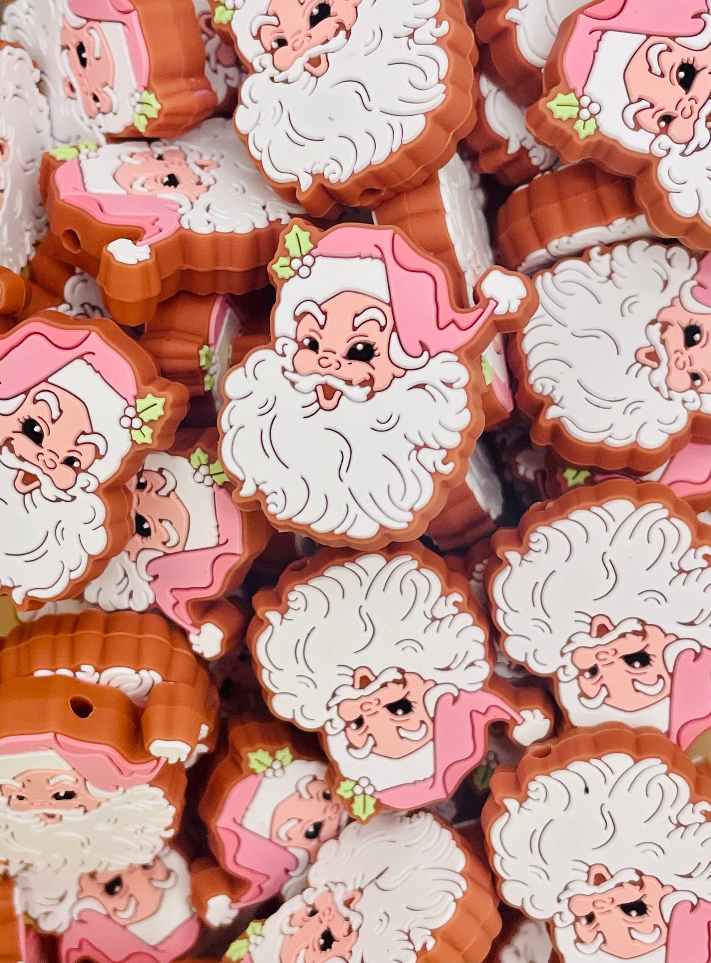 Perle focale du Père Noël vintage