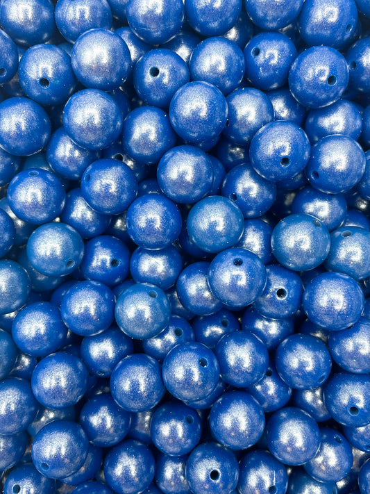 Sapphire Super Shimmer 15mm Beads