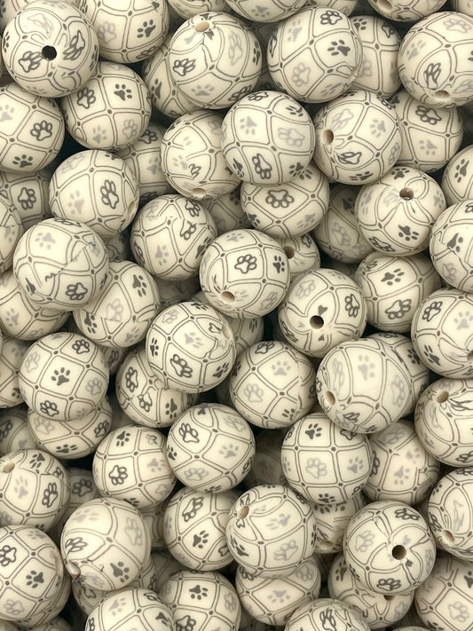 CTS Creation: Sawdust Puppy Printed 15mm Bead