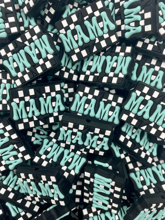 Perle focale MAMA à carreaux