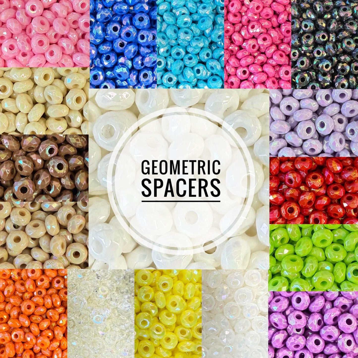 Geometric Acrylic Spacers