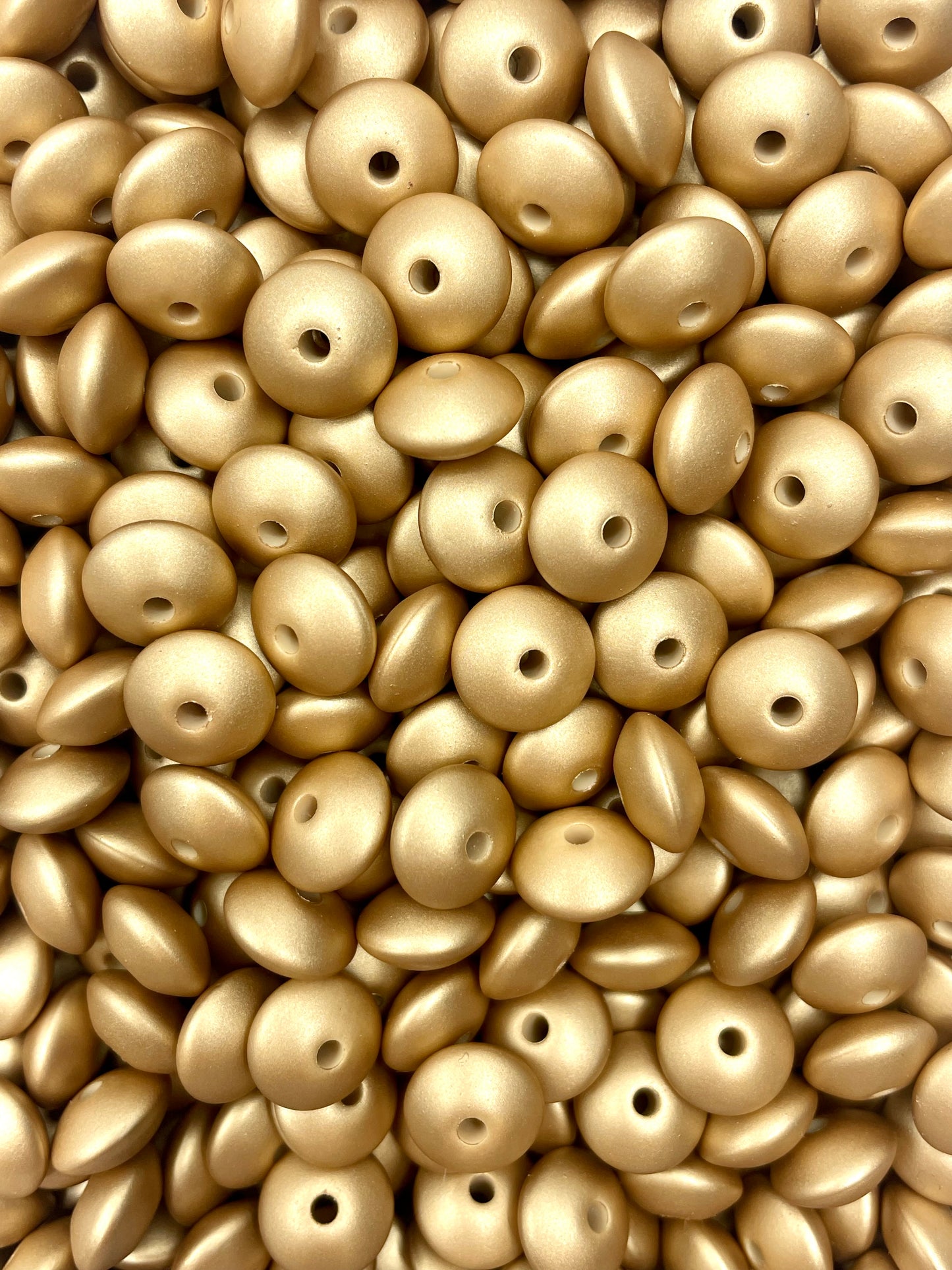 Gold Metallic 12mm Lentil