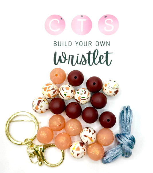 Terracotta Terrazzo Wristlet Kit