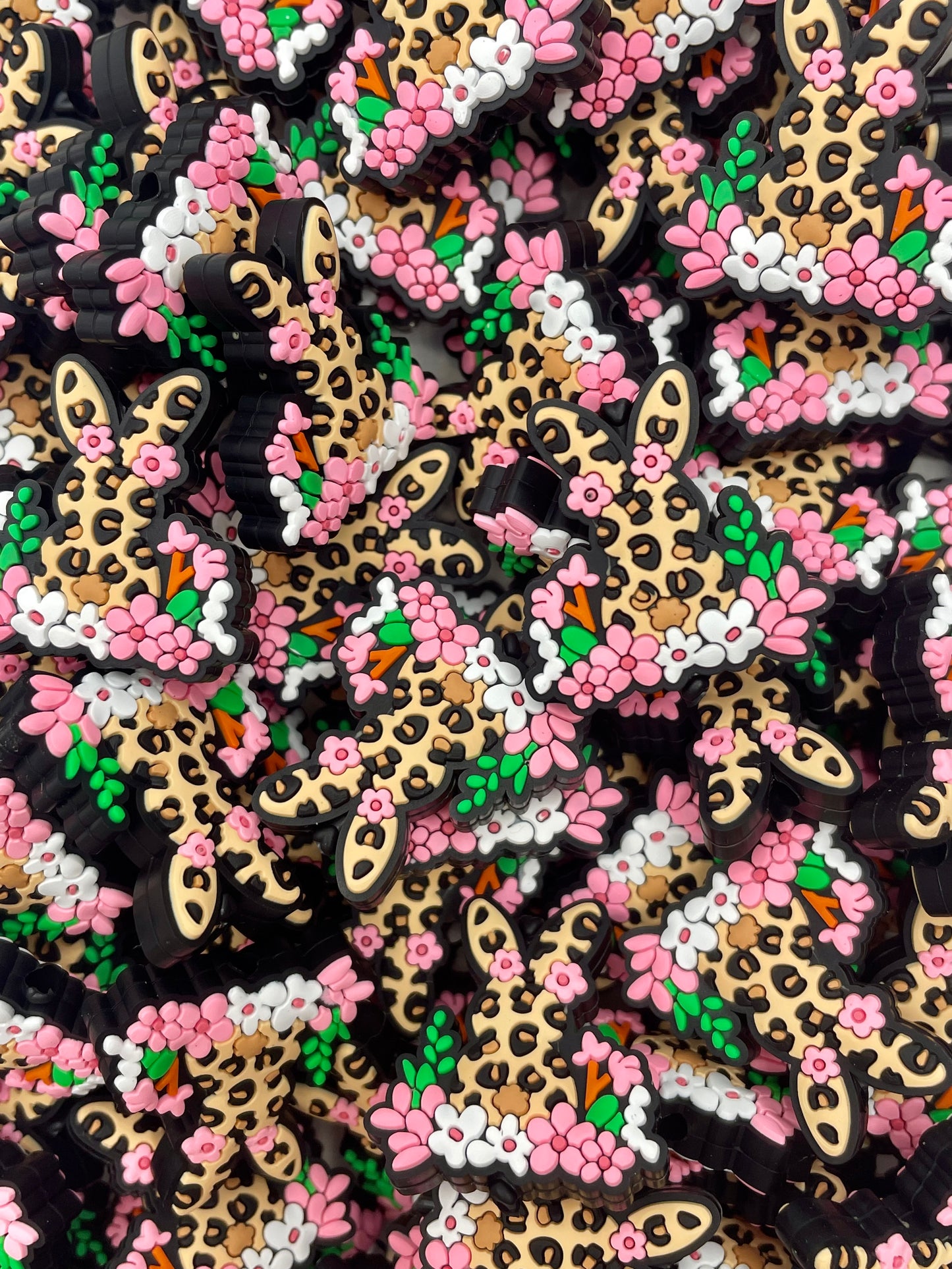 Leopard Bunny Focal Bead