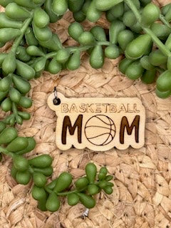 Wooden Sport MOM Key Tag