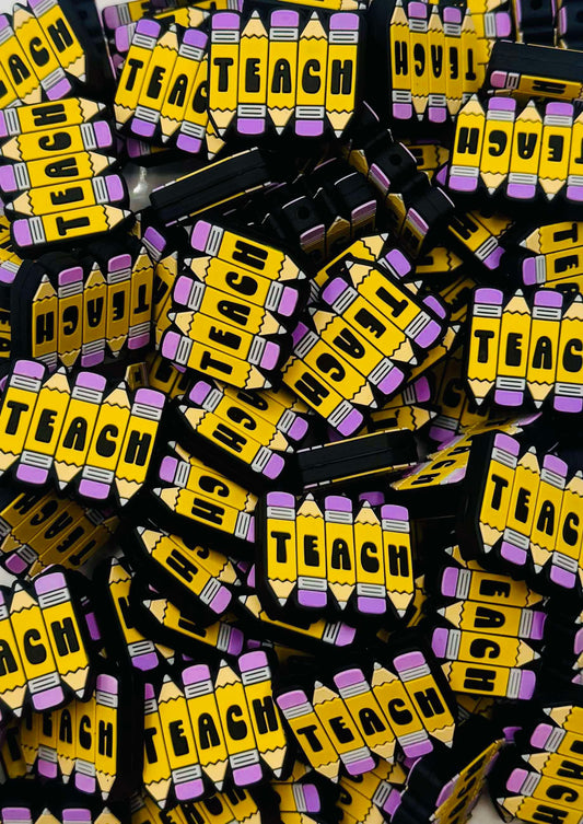 Teach Pencil Focal Bead