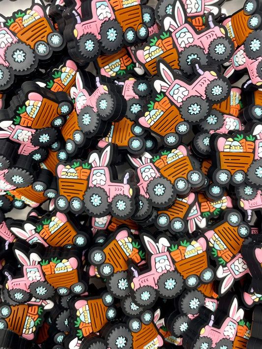 Easter Tractor Focal Bead