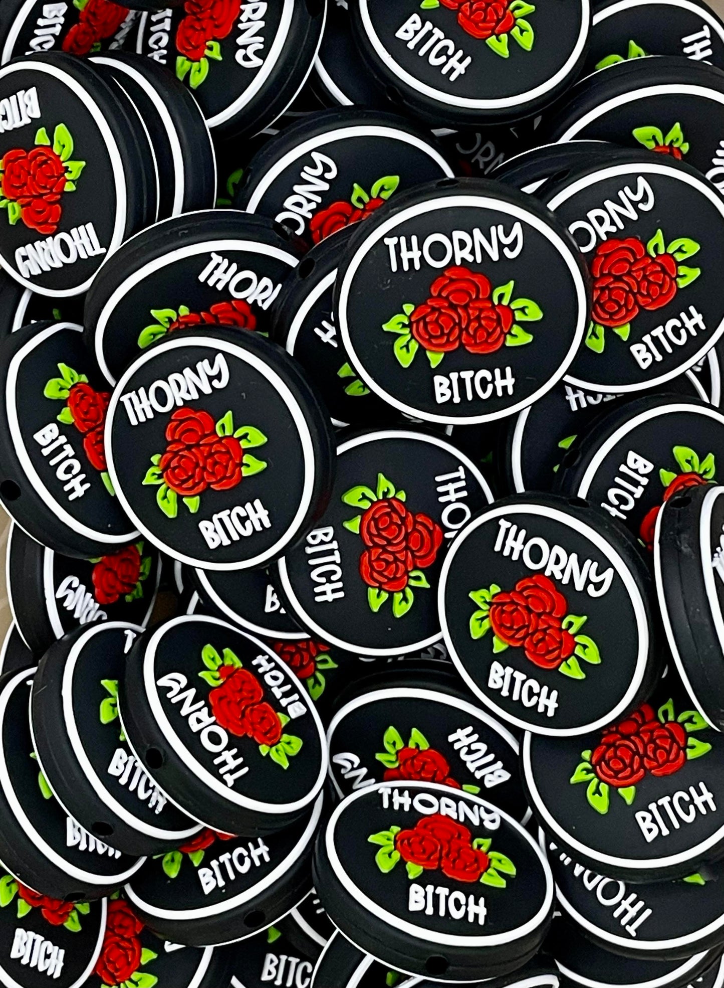 Thorny B*tch Boss Babe Focal Bead