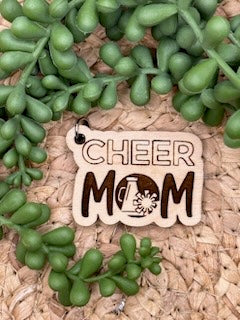 Wooden Sport MOM Key Tag