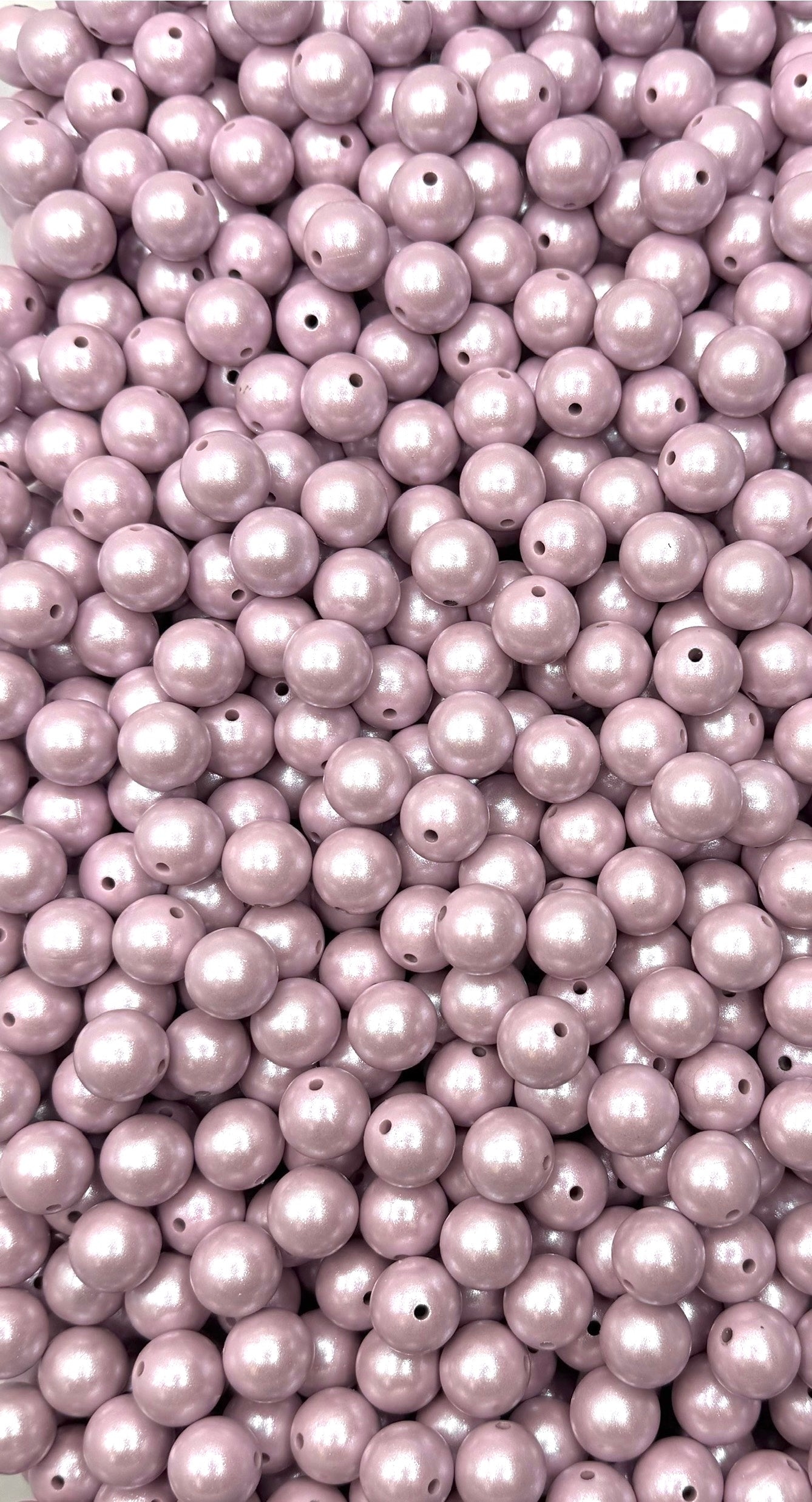 Lilac Super Shimmer 15mm Beads