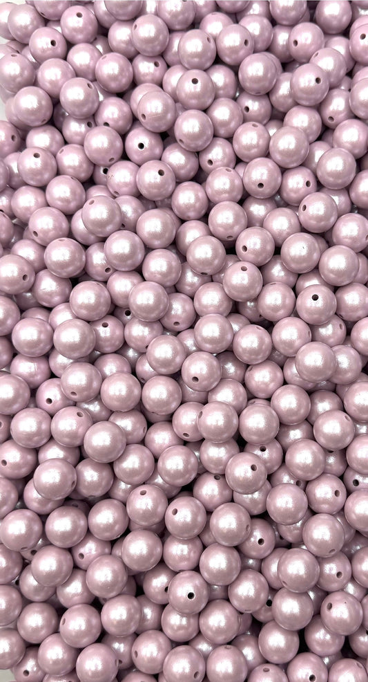 Lilac Super Shimmer 15mm Beads