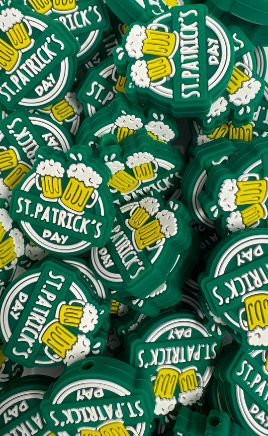 St. Patrick's Day Beer Focal Bead