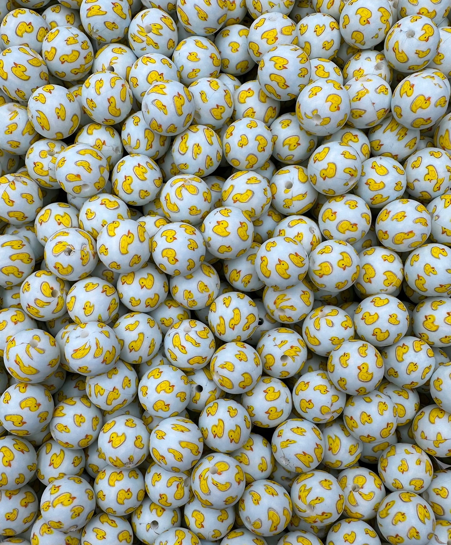 CTS Creation: Ducking Love You Printed 15mm Bead