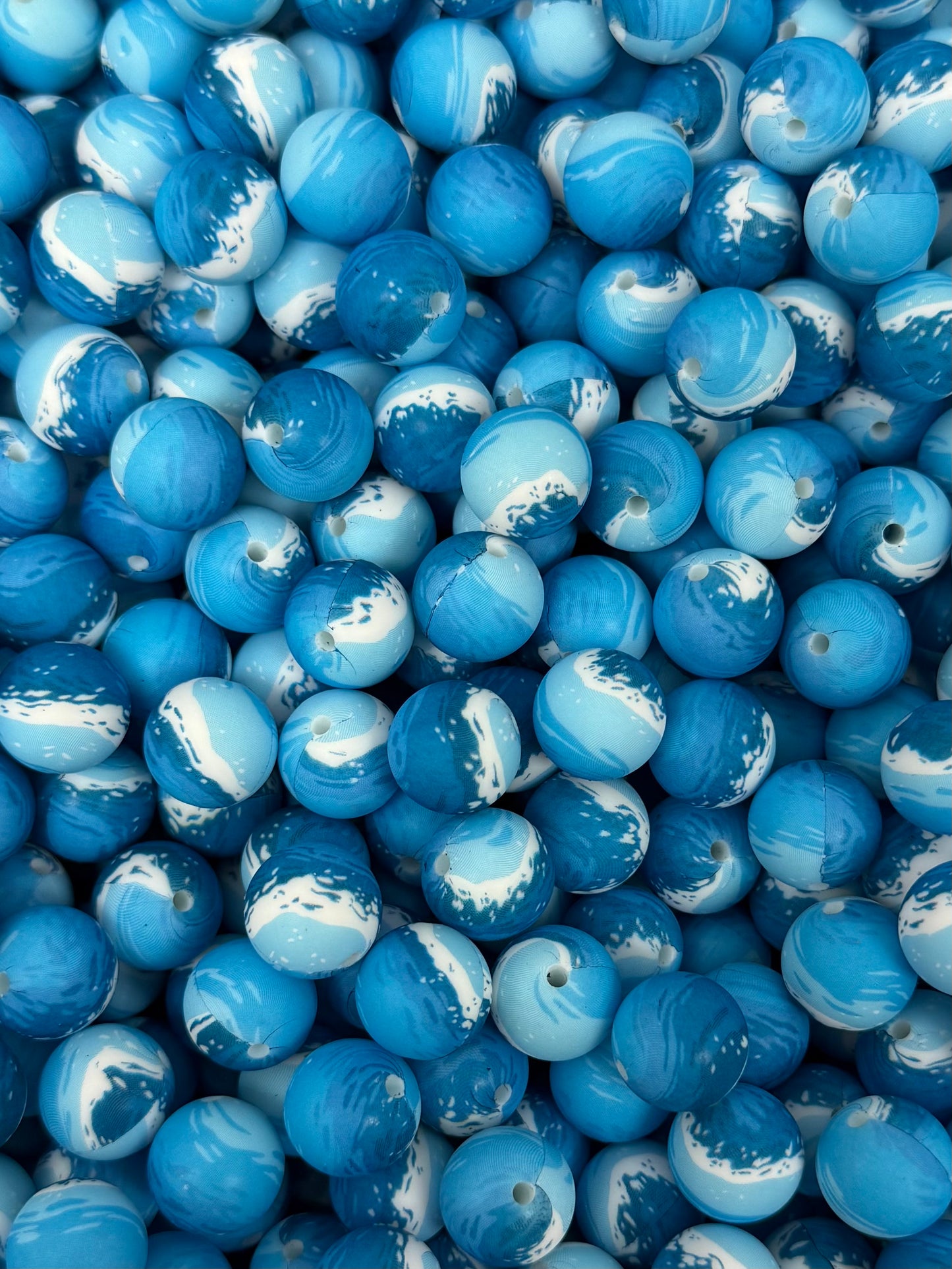 Perle de 15 mm imprimée sur mesure Poséidon