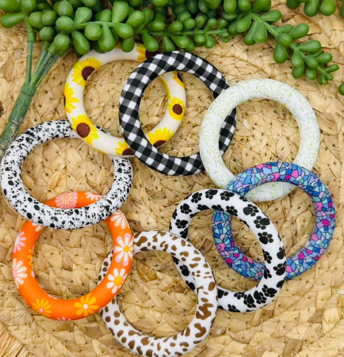 Printed Silicone Rings 65mm