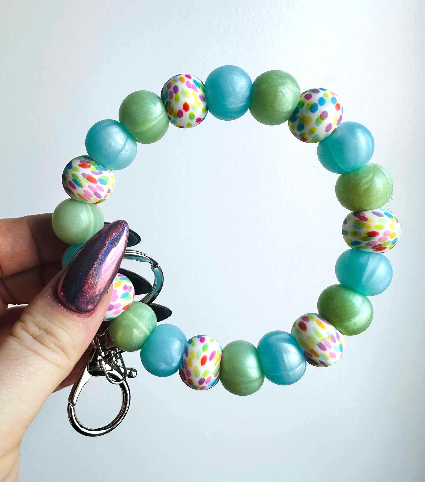 Watercolor Polka Dot Wristlet Kit
