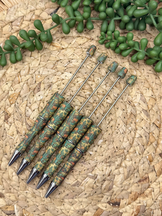 CTS Creation: Sit On My Cactus Printed Plastic Beadable Pen