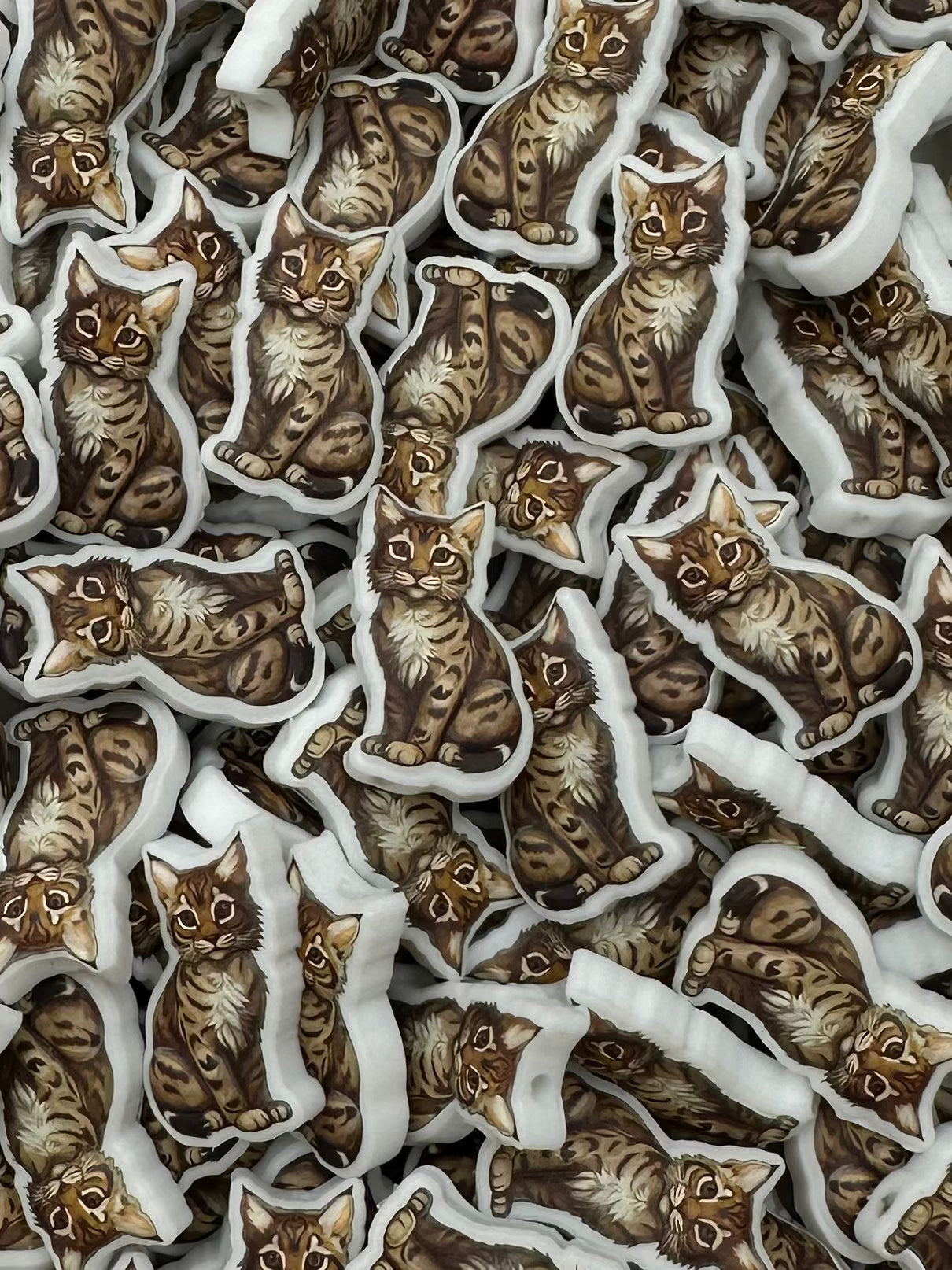 CTS Creation: Tabby Cat Printed Focal Bead