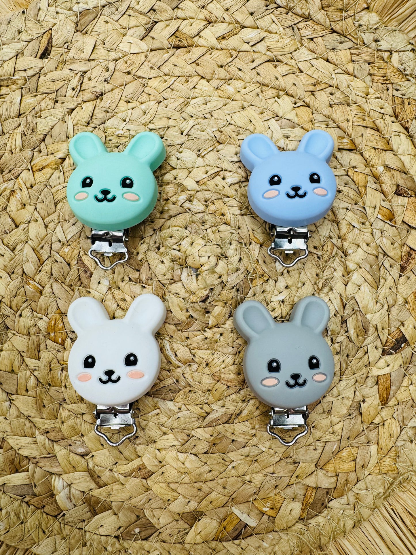 Bunny Pacifier Silicone Clip