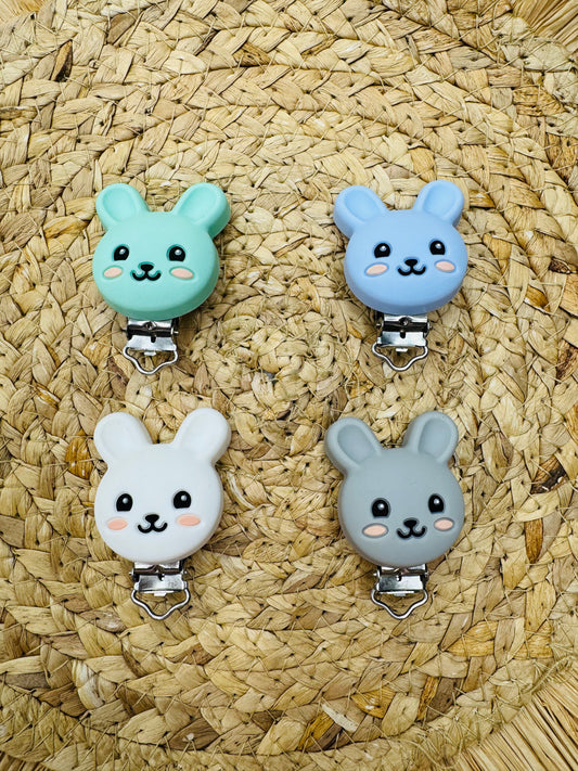 Bunny Pacifier Silicone Clip