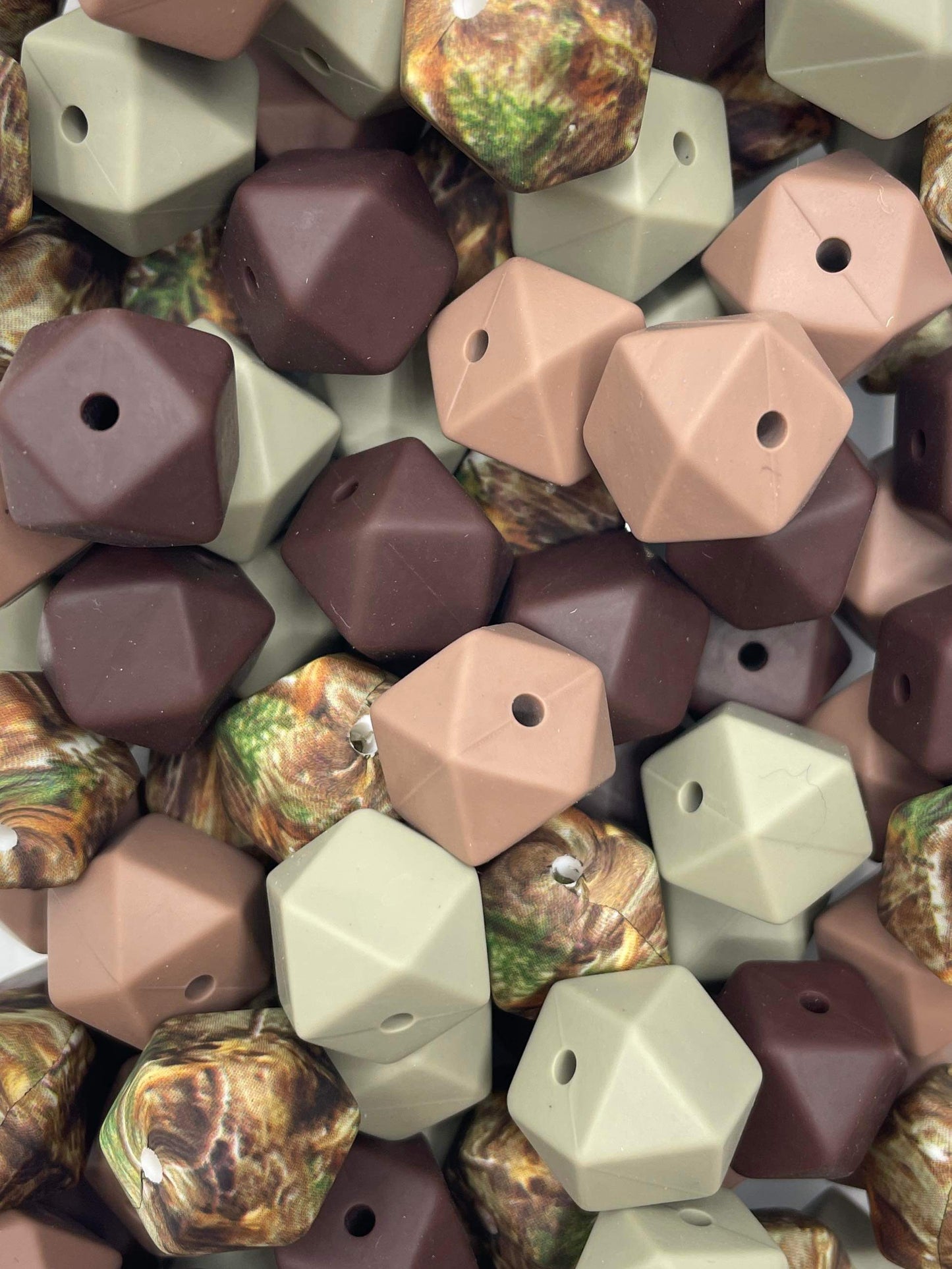 Mélange hexagonal classique camouflage 14 mm