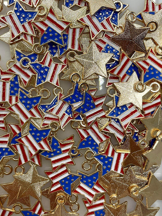 Star Flag Pen Charms