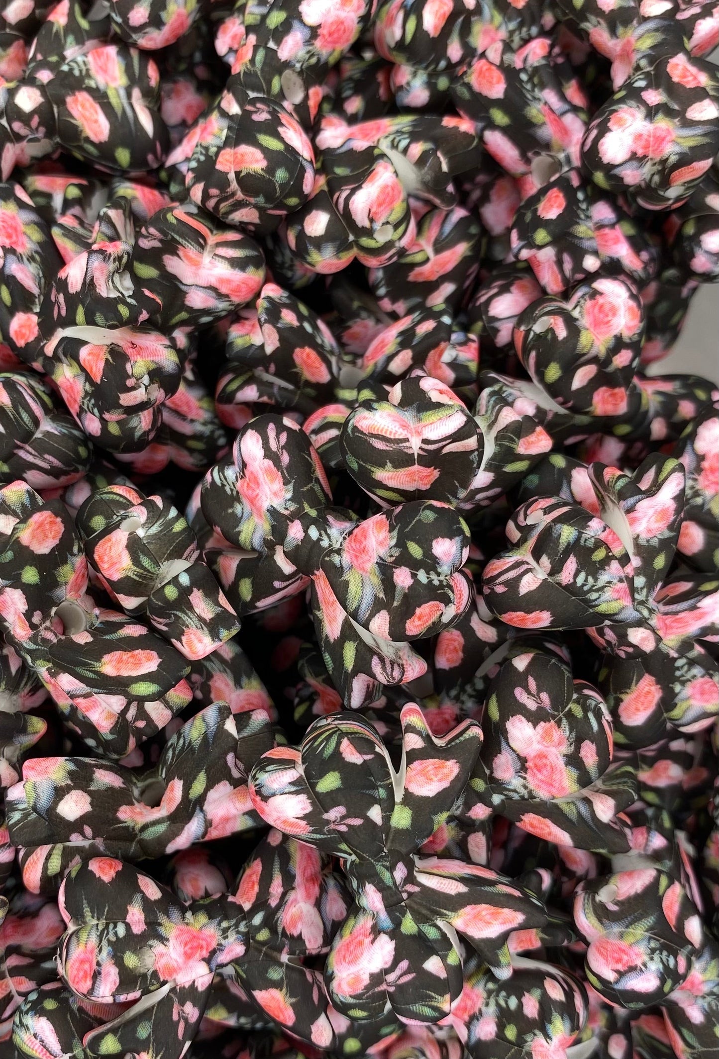 Printed Ribbon Bow Focal Bead