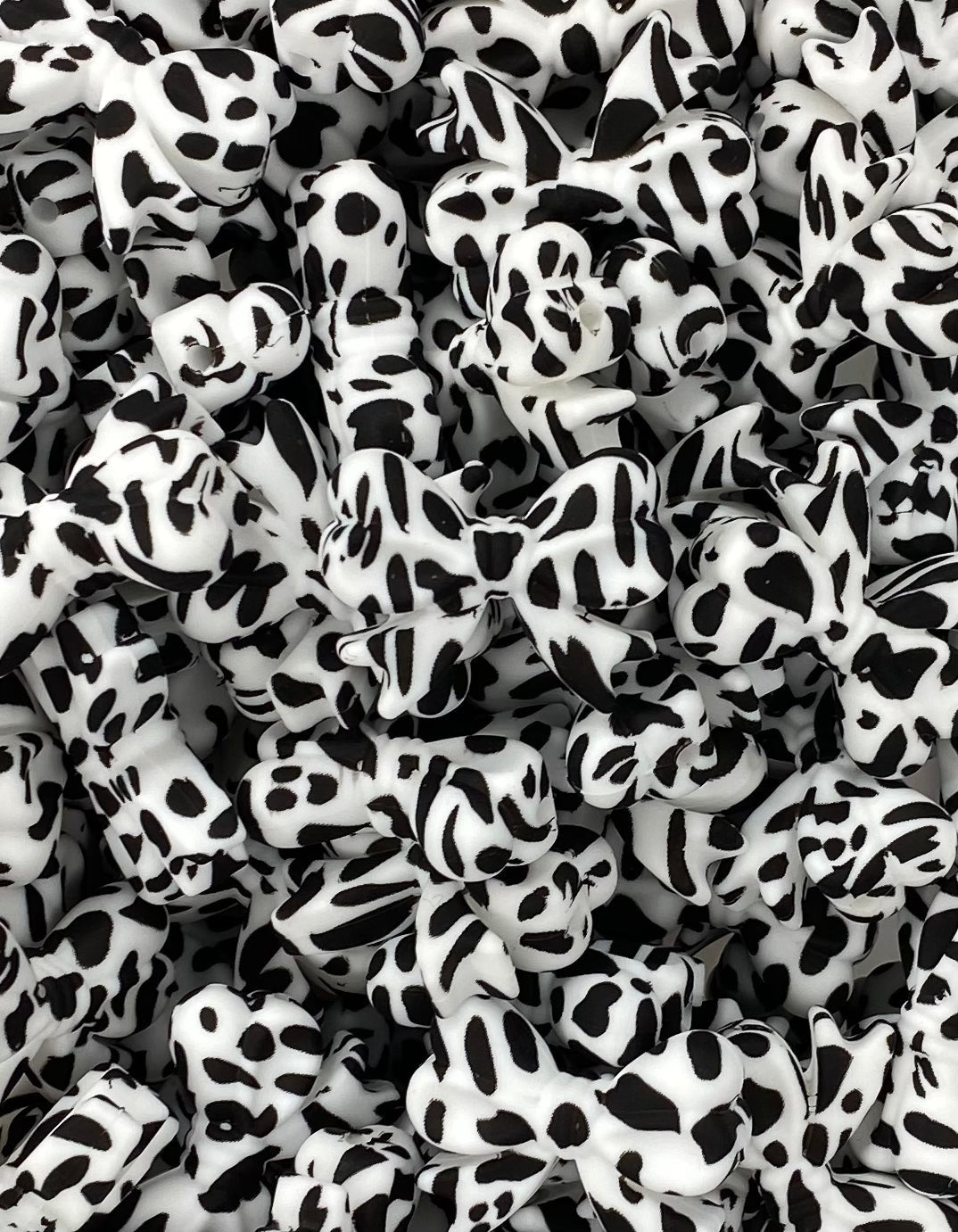Printed Ribbon Bow Focal Bead