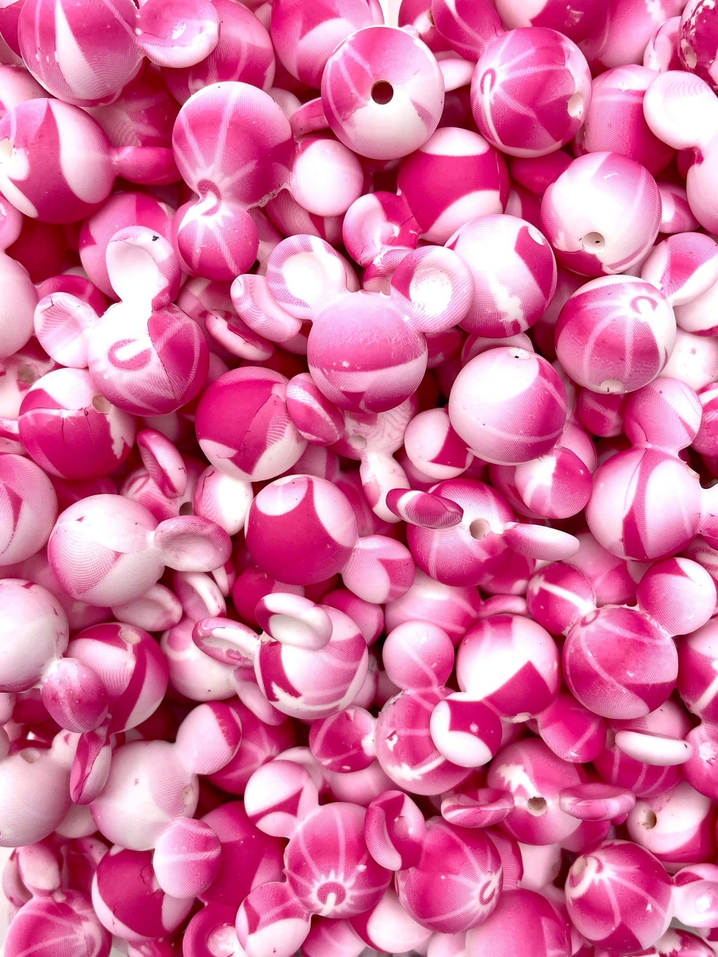 Perle focale de souris à imprimé animal