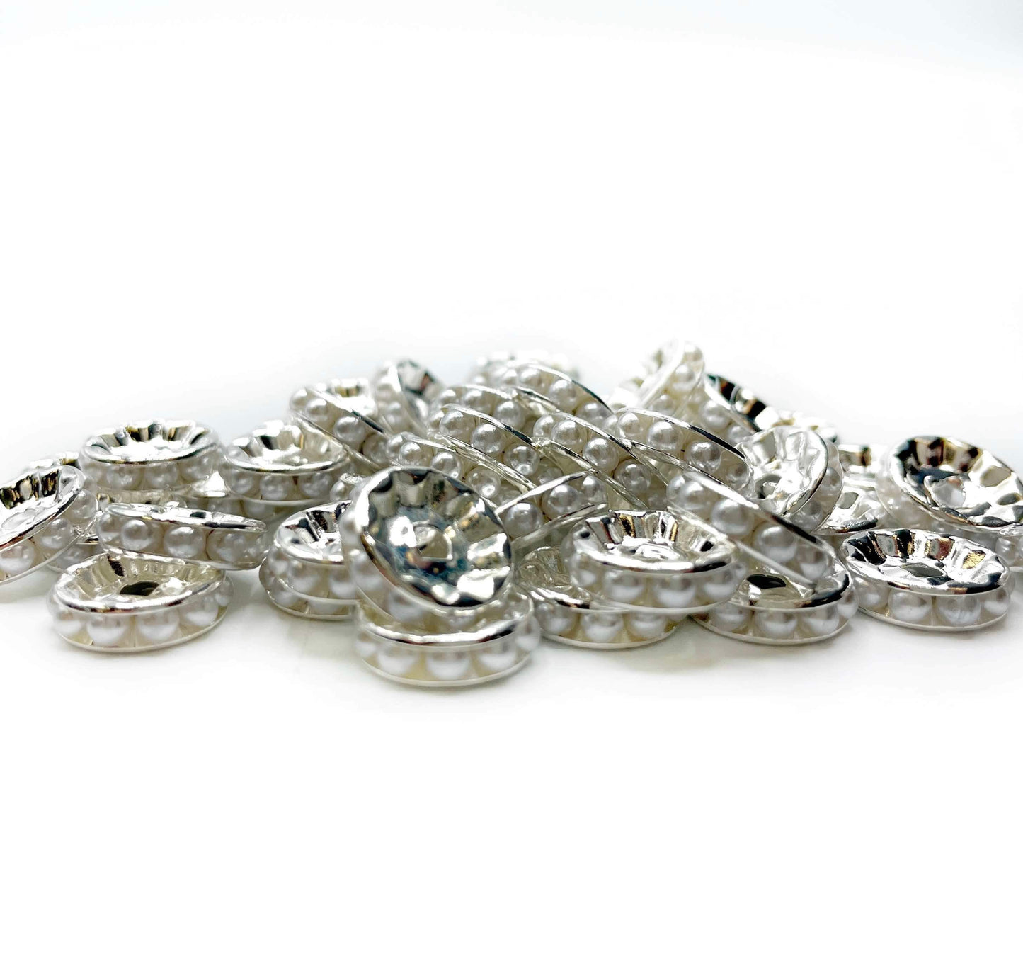 Entretoises de bijoux en strass de 10 mm (paquet de 50)