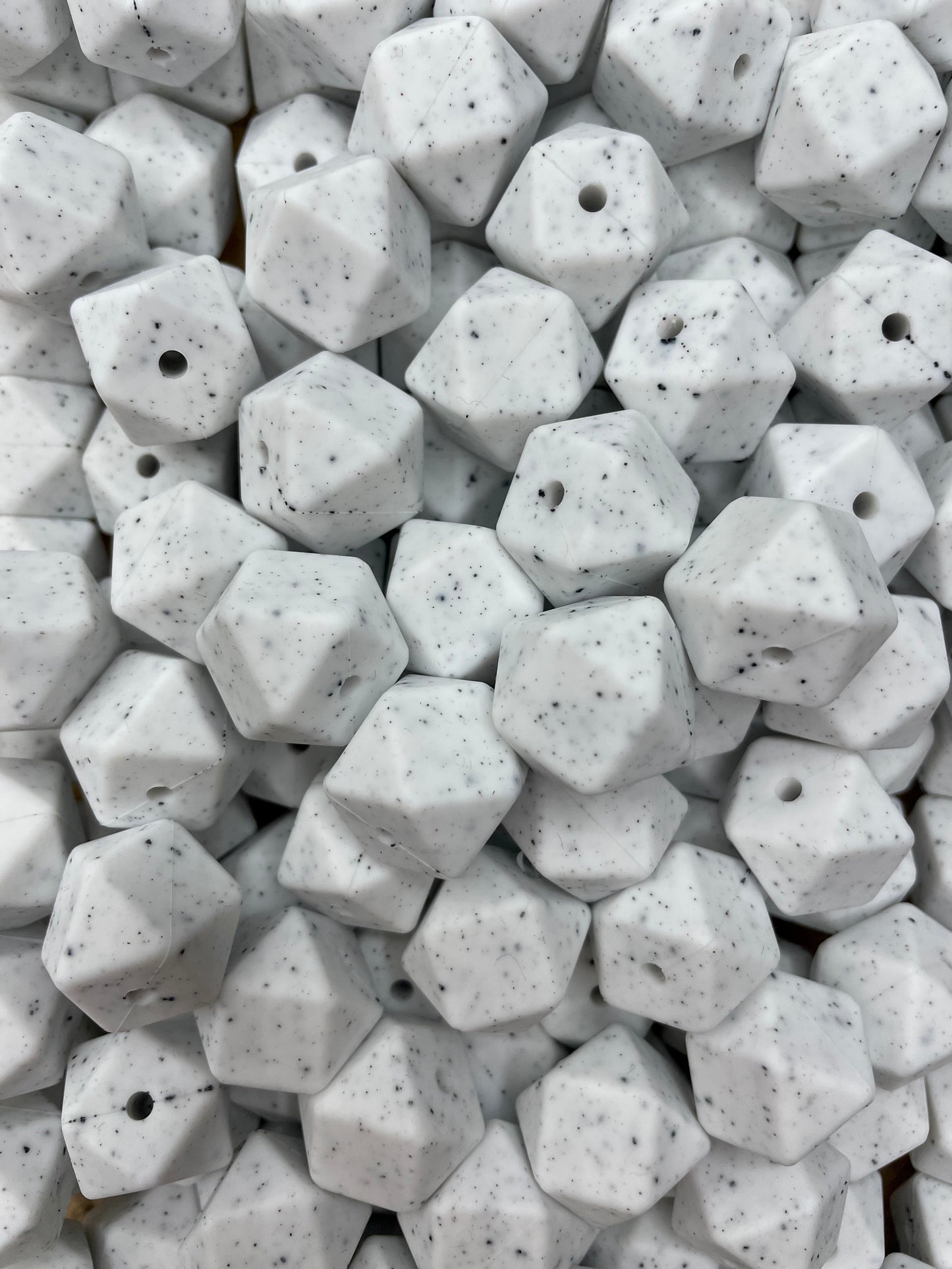 Granite White 17mm Hexagon