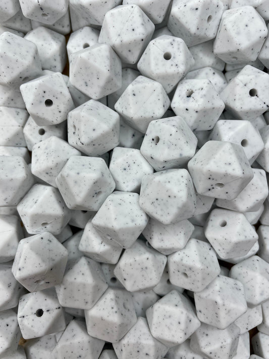 Granite White 17mm Hexagon