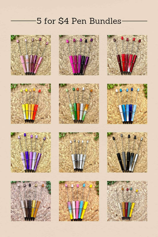 5 for $4 **PEN DEAL** Beadable Pens