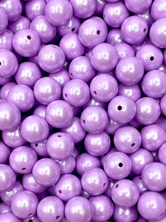 Light Lavender Super Shimmer 15mm Beads