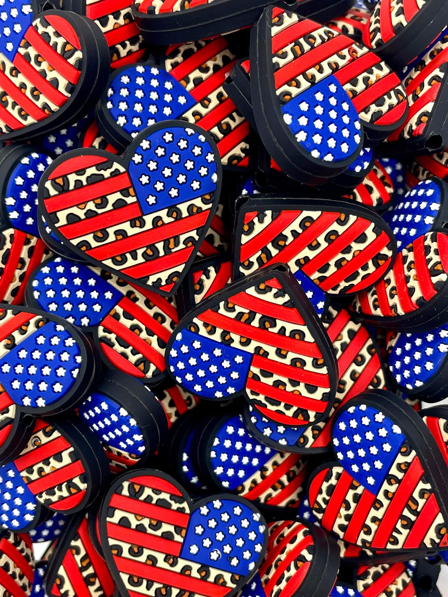 American Heart Focal Bead