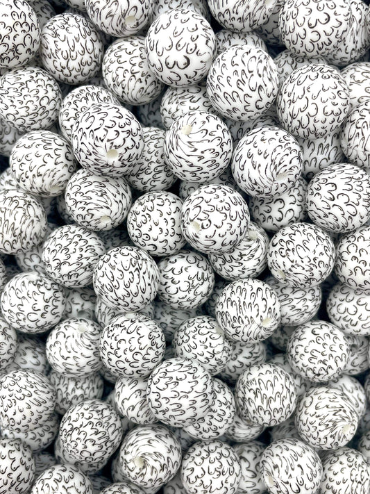 Perle de 15 mm imprimée Boobie