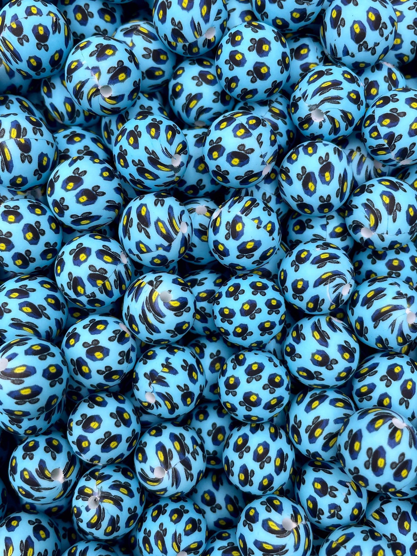 CTS Creation: Back the Blue Printed 15mm Bead