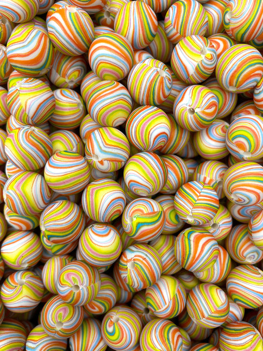 ***Discontinued***  Far Off Planet Printed 15mm Bead