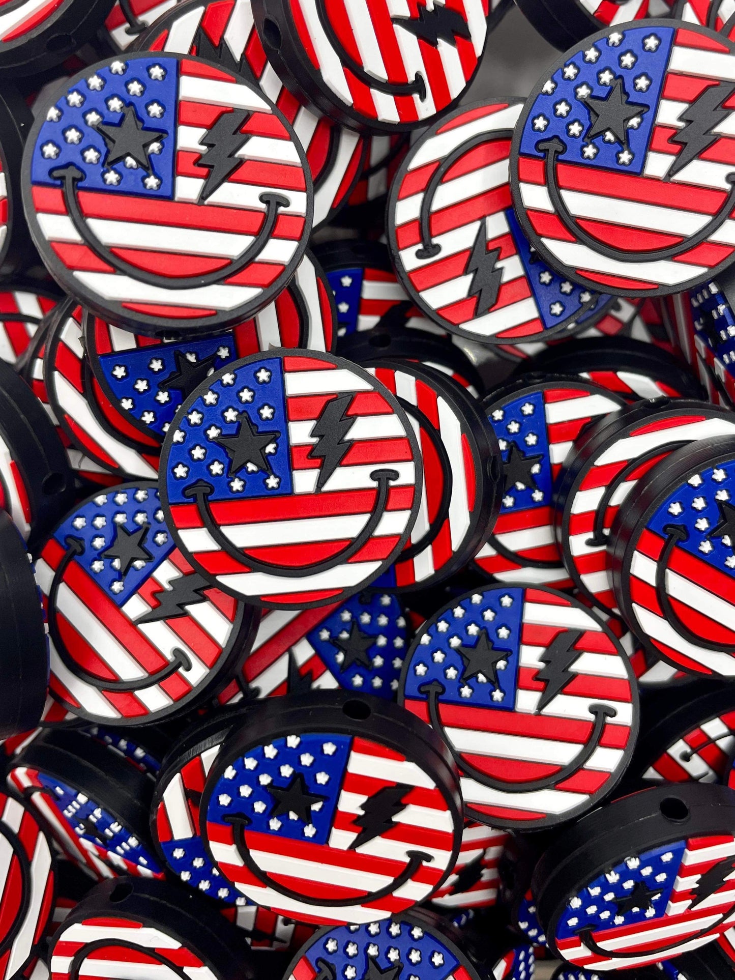 Flag Face Focal Bead